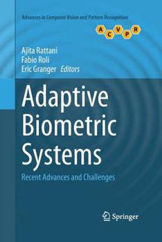 Paperback Adaptive Biometric Systems: Recent Advances and Challenges Book