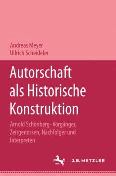 Hardcover Authorshaft ALS Historicische Konstrution [German] Book