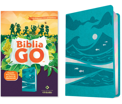 Imitation Leather Biblia Go Para Niños Ntv (Sentipiel, Verde Azulado): Una Biblia Para Niños Que Transforma [Spanish] Book