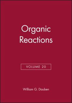 Hardcover Organic Reactions, Volume 20 Book