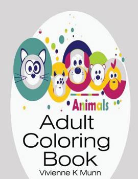 Paperback Adult Coloring Book: Animals [Large Print] Book
