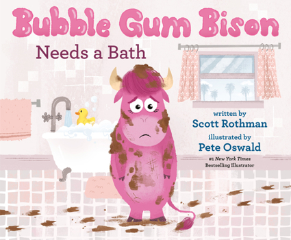 Hardcover Bubble Gum Bison Needs a Bath Book