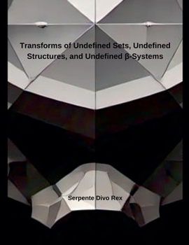 Paperback Transforms of Undefined Sets, Undefined Structures, and Undefined β-Systems Book