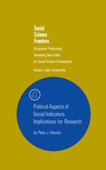 Paperback Political Aspects of Social Indicators: Implications for Research (Social Science Frontiers) Book