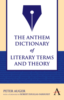 Paperback The Anthem Dictionary of Literary Terms and Theory Book