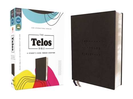 Imitation Leather Niv, the Telos Bible, Leathersoft, Charcoal, Comfort Print: A Student's Guide Through Scripture Book
