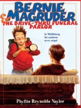 Hardcover Bernie Magruder and the Drive-Thru Funeral Parlor [Large Print] Book