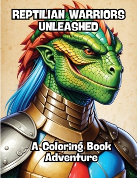 Paperback Reptilian Warriors Unleashed: A Coloring Book Adventure Book