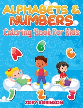 Paperback Alphabets & Numbers Coloring Book for Kids Book