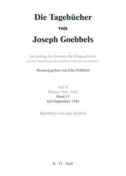 Hardcover Juli - September 1944 [German] Book