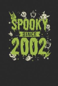 Spooky Since 2002: Graph Paper Notebook – Birthday Gift or Happy Halloween Gift for Women, Men, Kids and Teacher