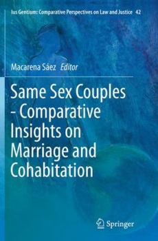 Paperback Same Sex Couples - Comparative Insights on Marriage and Cohabitation Book