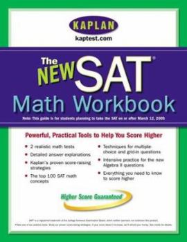 Paperback Kaplan the New SAT Math Workbook Book