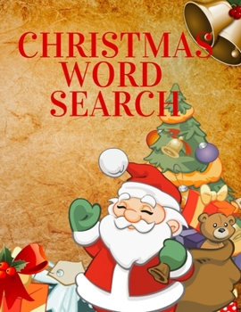 Paperback Christmas Word Search: Large Print, Brain Games For Clever Kids, Searchword & Handwriting Activity Book For Kids Book