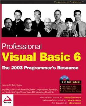 Paperback Professional Visual Basic 6: A Programmer's Resource Book