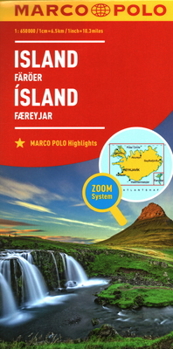 Map Iceland Marco Polo Map Book