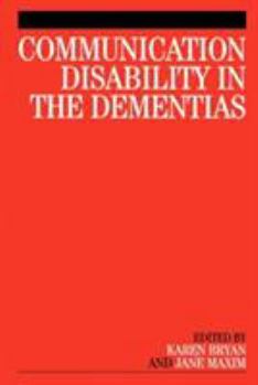 Paperback Communication Disability in the Dementia Book