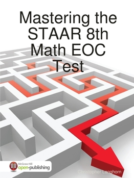 Paperback Mastering the STAAR 8th Math EOC Test Book