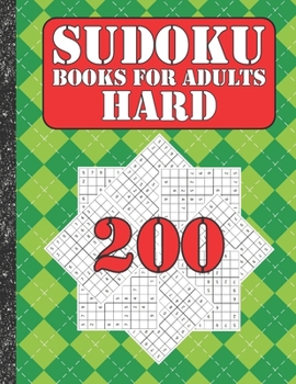 Sudoku books for adults hard: 200 Sudokus from hard with solutions for adults Gifts Sudoku hard book Watermelon Lover adults ,kids