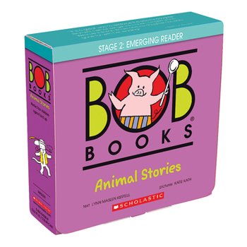 Paperback Bob Books - Animal Stories Box Set Phonics, Ages 4 and Up, Kindergarten (Stage 2: Emerging Reader) Book