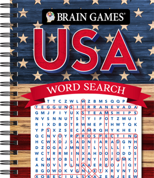 Spiral-bound Brain Games - USA Word Search (#7) Book