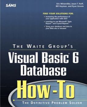 Paperback Visual Basic 6 Database How-To [With Contains Complete Code Solutions for All Questions] Book