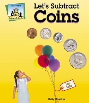 Library Binding Let's Subtract Coins Book