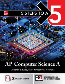 Paperback 5 Steps to a 5: AP Computer Science a 2026: Practice AP Tests + AP Content Review + Digital Exams Book