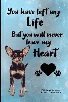 Pet Loss Journal Brown Chihuahua: Guided Prompt Keepsake Workbook