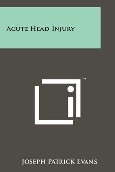 Paperback Acute Head Injury Book