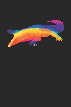 Tie Dye Crocodile Notebook - Crocodiles Gift - Vintage Crocodile Lover Journal - Tie Dye Diary for Crocodile Lovers and Zookeepers: Medium ... Diary, 110 page, Lined, 6x9 (15.2 x 22.9 cm)