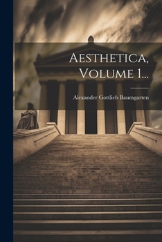 Paperback Aesthetica, Volume 1... [Latin] Book