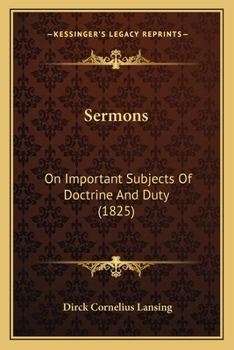 Paperback Sermons: On Important Subjects Of Doctrine And Duty (1825) Book