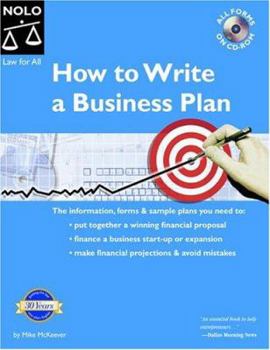 Paperback How to Write a Business Plan "With CD" [With CDROM] Book