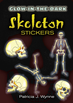 Paperback Glow-In-The-Dark Skeleton Stickers Book