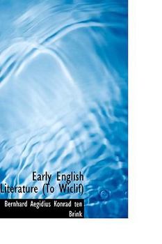 Paperback Early English Literature (to Wiclif) Book