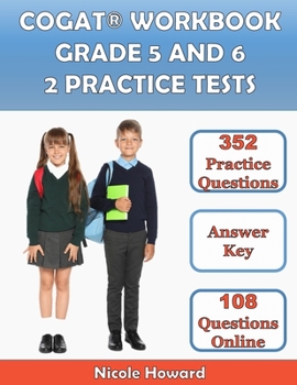 Paperback Cogat(r) Workbook Grade 5 and 6: 2 Manuscripts, Cogat(r) Grade 5 Test Prep, Cogat(r) Grade 6 Test Prep, Level 11 and 12 Form 7, 352 Practice Questions Book