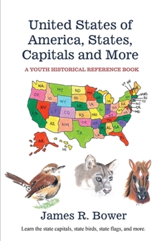 Paperback United States of America, States, Capitals and More Book