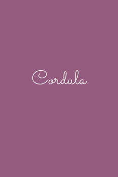 Cordula: notebook with the name on the cover, elegant, discreet, official notebook for notes, dot grid notebook,