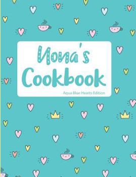 Paperback Nona's Cookbook Aqua Blue Hearts Edition Book