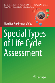 Paperback Special Types of Life Cycle Assessment Book