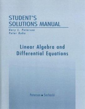 Paperback Student Solutions Manual for Linear Algebra and Differential Equations Book