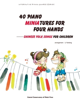 Paperback 40 Piano Miniatures for Four Hands Book