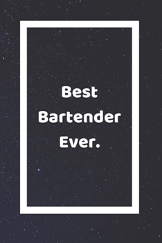 Best Bartender Ever: Funny White Elephant Gag Gifts For Coworkers Going Away, Birthday, Retirees, Friends & Family | Secret Santa Gift Ideas For Coworkers | Really Funny Jokes For Adults