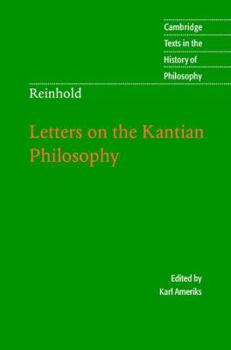 Hardcover Reinhold: Letters on the Kantian Philosophy Book