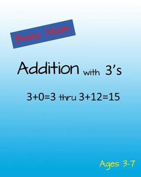 Paperback Basic Math Addition with 3's Book