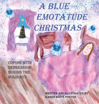 Hardcover A Blue Emotatude Christmas [Large Print] Book