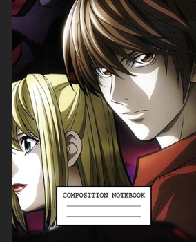 Paperback Notebook: Anime Death Note Soft Glossy Cover Graph Paper Pages Book 7.5 x 9.25 Inches 110 Pages Book