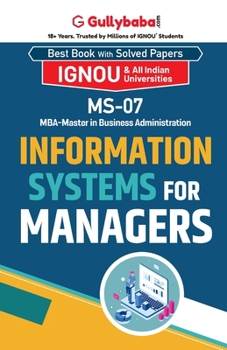 Paperback MS-07 Information Systems for Managers Book