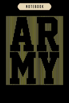 Paperback Notebook: Army military Notebook-6x9(100 pages)Blank Lined Paperback Journal For Student, kids, women, girls, boys, men, birthda Book